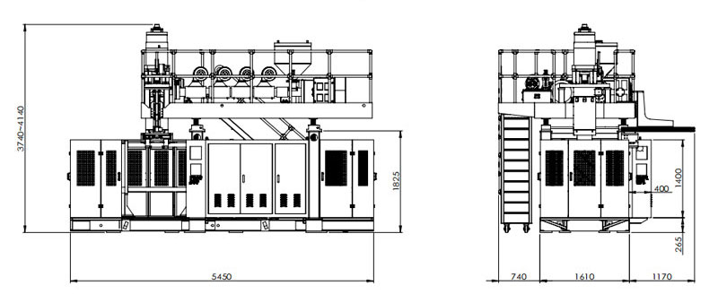 60L accumulate blow molding machine
